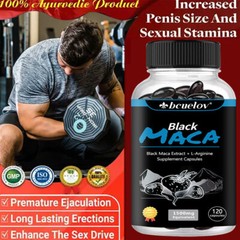 Black Maca Extract + L-Arginin – Natural Male Enhancement Supplement Capsules