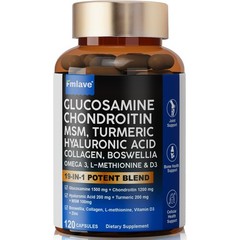 2 Pack Glucosamine Chondroitin Turmeric MSM Triple Strength Joint Support 240ct