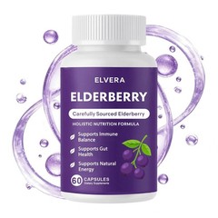 Elvera Elderberry Gut Support Complex – pure Black Elderberry Soft Capsules