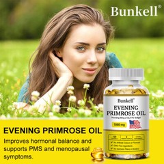 Evening Primrose Oil, 1000 mg, Anti-Aging,Whitening 30 To 120 Capsules