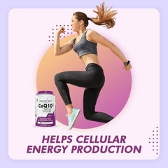 HealthyHey Nutrition High Absorption CoQ10 with BioPerine-125mg -Free Ship