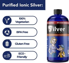 Purified Ionic Silver Technology Liquid Immune Booster for Kids, Pets & Adult…