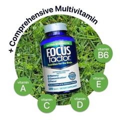 Focus Factor Adults Maximum Strength- Brain Supplement designed for Memory –