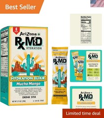 Nourishing RX MD Mucho Mango Hydration Stix – 200% B12, Plant-Based Formula