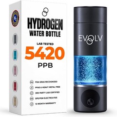 Hydrogen Water Generator 8oz SPE PEM 5PPM Crimson