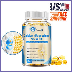 Calcium Magnesium Zinc with Vitamin D3 Support Strong Bone & Muscle Health