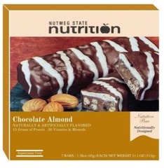 DPTG Chocolate Almond Meal Replacement Protein Bar (15G of Protein)