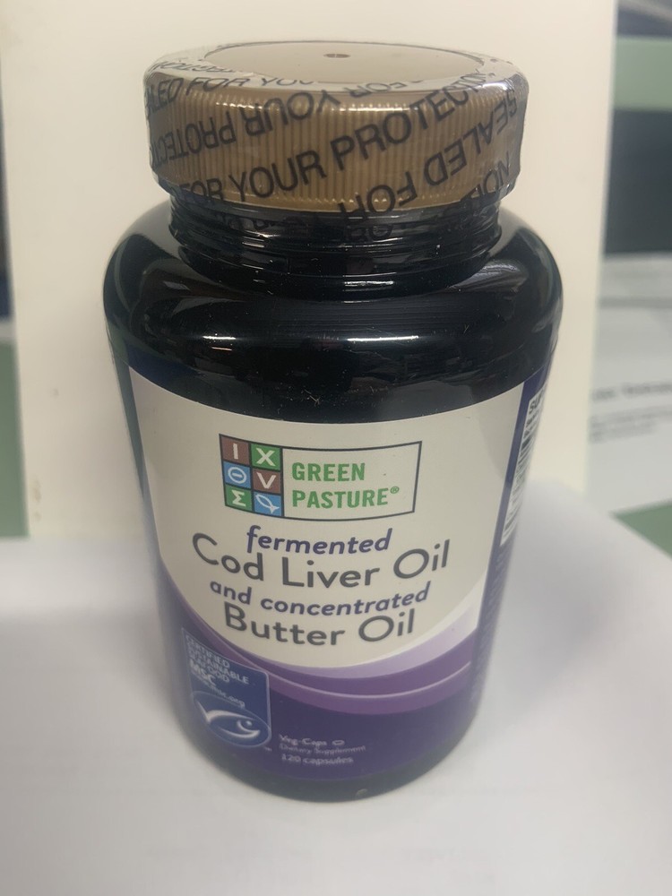 Green Pasture Cod Liver/Butter Oil 120 Capsules