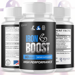 (3 Pack) Iron Boost Male Support Supplement Advanced Formula IronBoost 180 Caps
