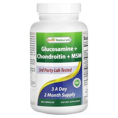Glucosamine + Chondroitin + MSM 180 Capsules BB: 05/2028