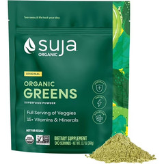 Suja Organic Greens Powder Probiotic Blend Spirulina Daily Superfood Drink or…