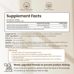 VEV Vitamin D3 Con K2 10000 IU, 300 kinds of virgin coconut oil softgels, 2-in-1