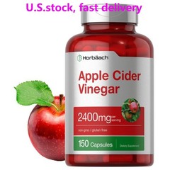 Horbaach Apple Cider Vinegar Capsules | Non-GMO Gluten Free Digestive Support