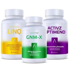 Activz Trifecta Combo – GNM-X, LINQ, OPTIMEND – 3 Bottle System – New & Sealed