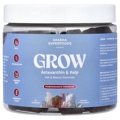 Grow, Hair & Beauty Gummies, Pomegranate Paradise, 60 Gummies