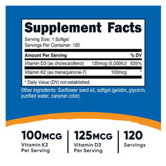 1 Bottle x 120 caps Nutricost Vitamins – Free Shipping
