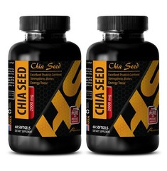 chia seeds black – PURE CHIA SEED OIL 2000mg – omega-3 fatty acids – 2 Bottles