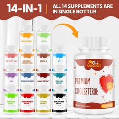 Cholesterol Supplements with Plant Sterols, Niacin, 90 Count (Pack of 2), No