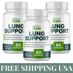 3-Pack Healthy Flow Lung Support – HealthyFlow Supports Lung Health – 180 Caps