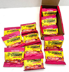 12 Honey Stinger Energy Chew Fruit Smoothie Cherry Orange Berry Organic 9/26
