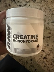 2 Raw Nutrition Creatine Monohydrate Powder Unflavored 30 Servings 5.4 Oz