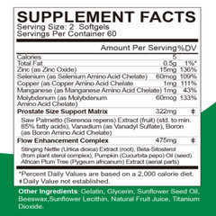 Prostate – with Saw Palmetto – Reduce Frequent Urination, Stamina Supplement