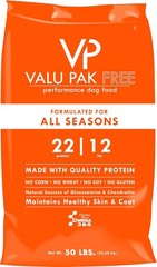 Valu-Pak Free 22-12 All Seasons Dog Food,Gluten Free,Wheat Free,Corn Free,Soy Fr