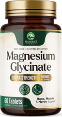Glicinato de magnesio – Apoya la salud del corazón, los nervios y los músculos