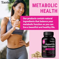 Appetite Suppressant 1000mg + Carb Blocker,Boost Metabolism 30 to 120 Caps