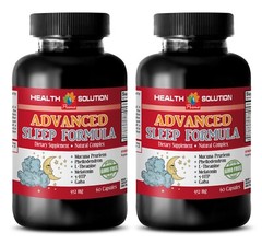 5-HTP bedtime support – SLEEP FORMULA – Melatonin natural sleep aid 2 Bottles