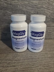 Lot Of 2 MagGly Magnesium Glycinate 400mg 60 Capsules Per Bottle 120 Total