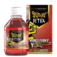 Stinger Detox Instant Detox Regular Strength Drink | Strawberry | 8 FL OZ