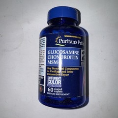 Puritans Pride Glucosamine Chondroitin MSM – 60 Caplets