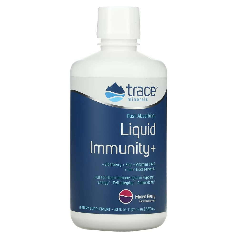 2 X Trace, Liquid Immunity+, Mixed Berry, 30 fl oz (887 ml)