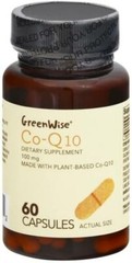 Brand New GreenWise CoQ 10 100mg 60 Capsules Dietary Suplement, Exp 06/2026+
