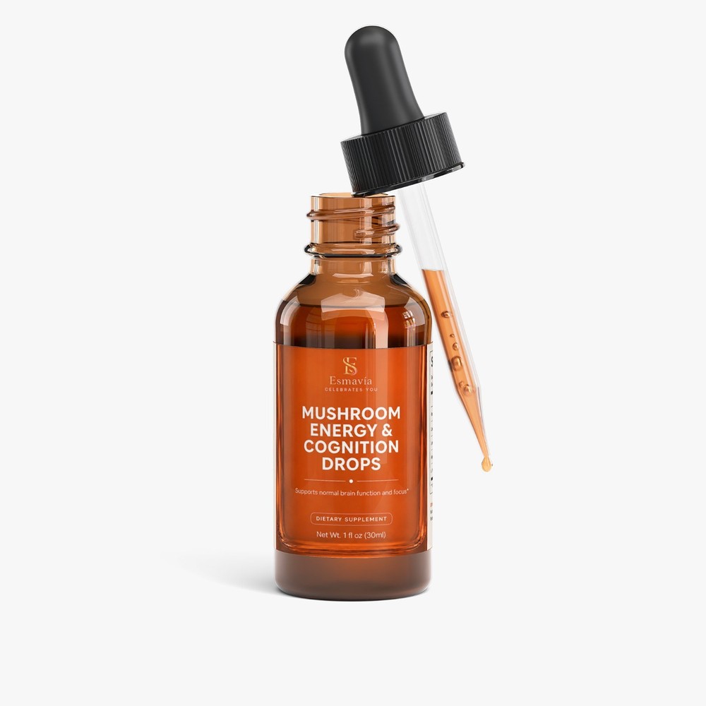 Mushroom Energy & Cognition Drops Lion’s Mane Cordyceps Liquid 30ml USA