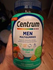 Centrum Men’s Multivitamin Gummies, Tropical Fruit 100 Count 1 each Gelatin free
