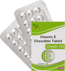 Vitamin E 100 mg Chewable Tablets, 30 Tablets, 30 Days Supply