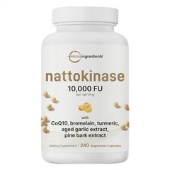 Micro Ingredients Nattokinase 10,000 FU Per Serving 240 Count