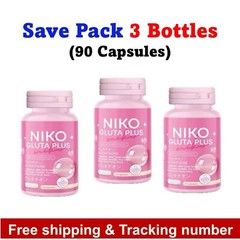 3X Niko Gluta Plus Dietary Supplement Brighten Skin Reduce Aging Dark Spot