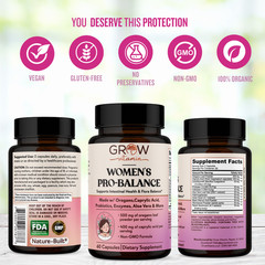Candida Support Latero Raw Probiotics Supplement for Women & Men – 60 Ct.