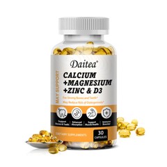 Calcium Magnesium Zinc with Vitamin D3 Strong For Bone Health Muscle Improvement