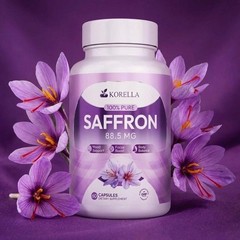 （1 pack）Korella Saffron Extract [88.5Mg] for Stress, Mood & Focus – Natural