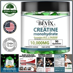 Creatine Gummies, Sugar-Free, Gluten-Free for Enhanced Workout Performance