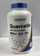 Nutricost Quercetin 880mg, 240 Vegetarian Capsules With Bromelain – 120 Servings