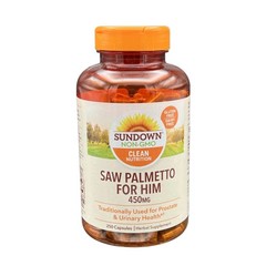 Sundown Saw Palmetto for Him 450mg Prostate & Urinary Health 250 ct Exp 08/26