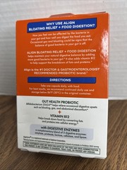 Exp 8/26 Align Probiotic Bloating Relief+Food Digestion 28 CT EXP 8/26