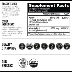 5-MTHF L-Methylfolate Plus Methyl B12 15 MG Active Formula B9/