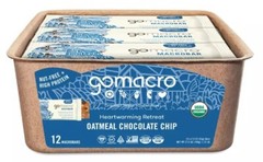 GoMacro Organic Vegan Protein Bar – Oatmeal Chocolate Chip  (2.3 oz – 12 Count)