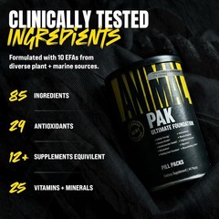 UNIVERSAL NUTRITION ANIMAL PAK Ultimate Foundation Multivitamin for Men 44 Packs